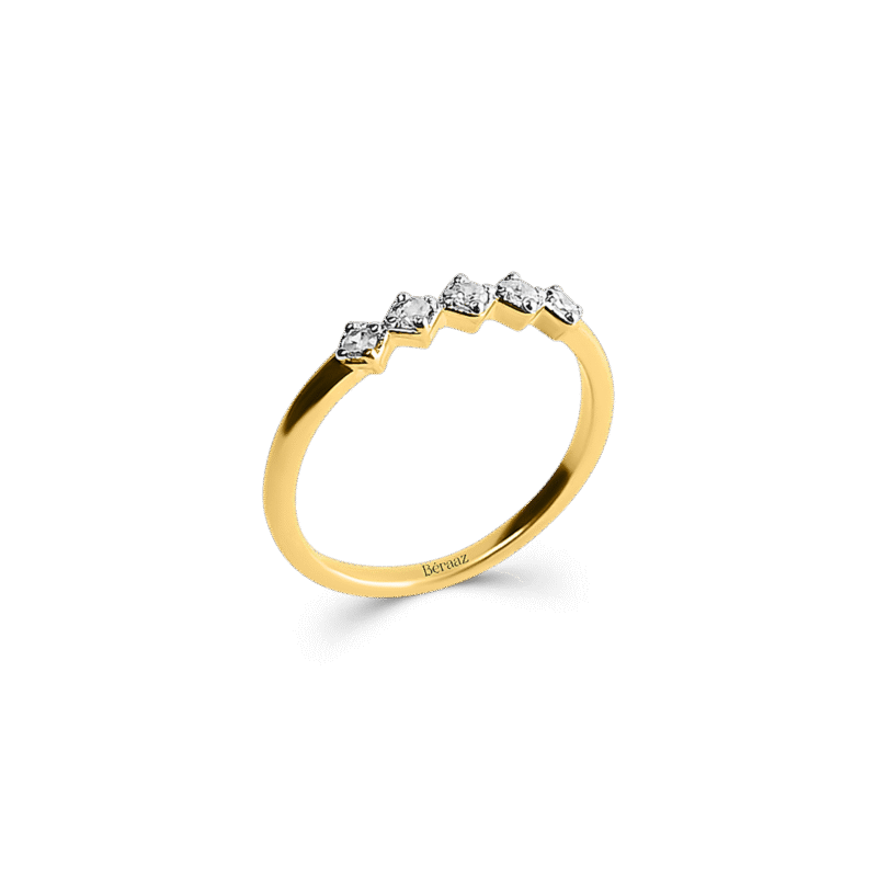 Subtle Five Stone Ring