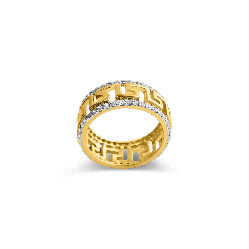Greek Zircon Band Ring