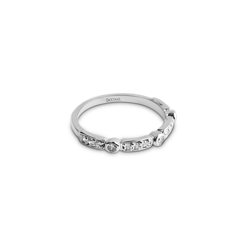 Round Accent Zirconia Ring