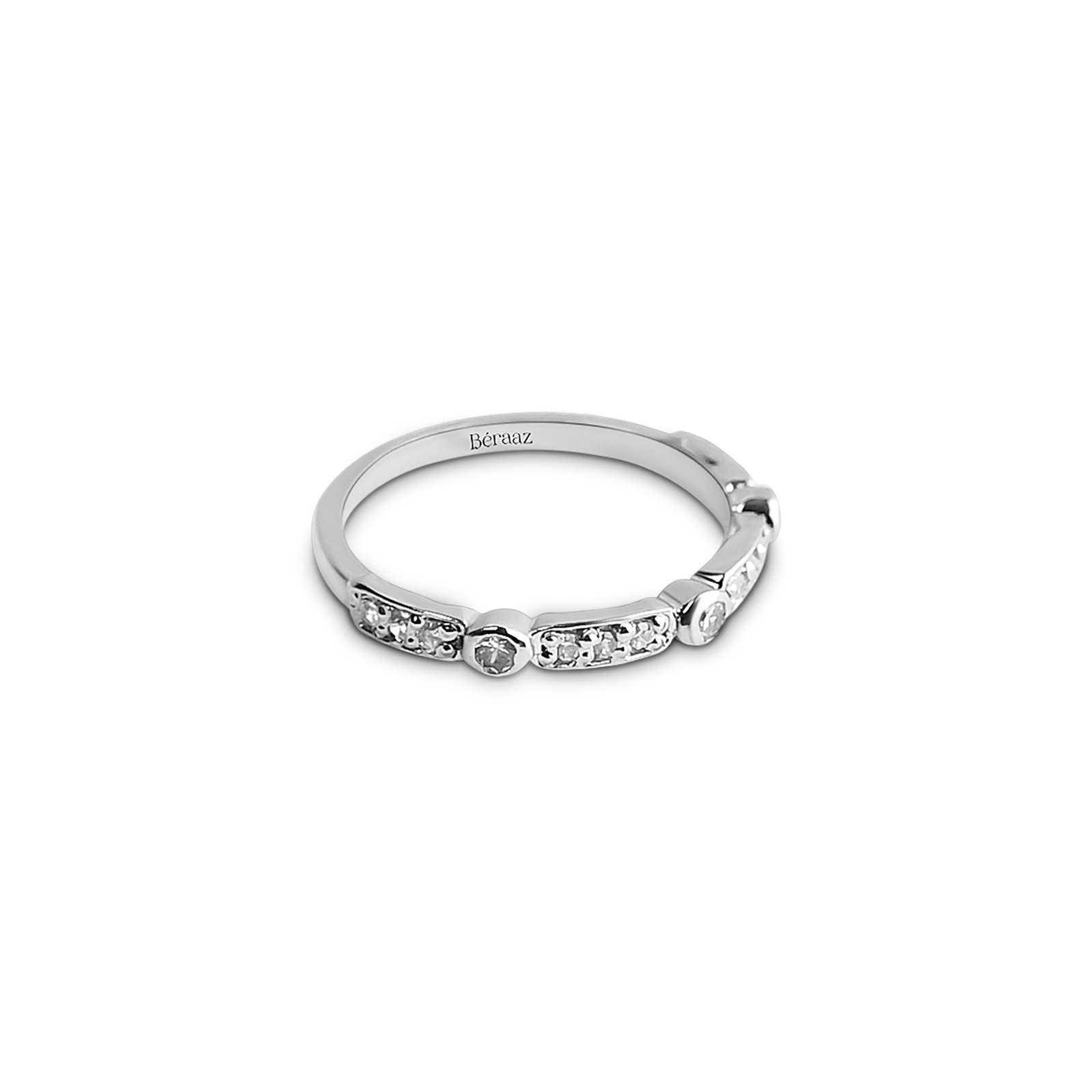 Round Accent Zirconia Ring