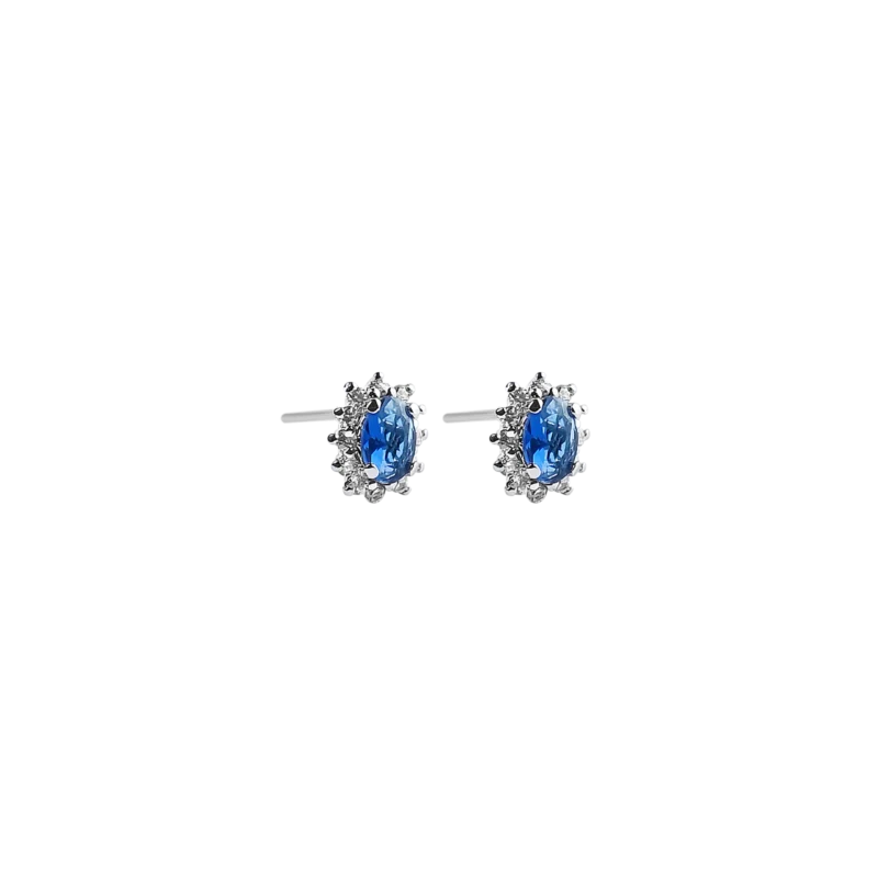 Blue Sapphire Earrings