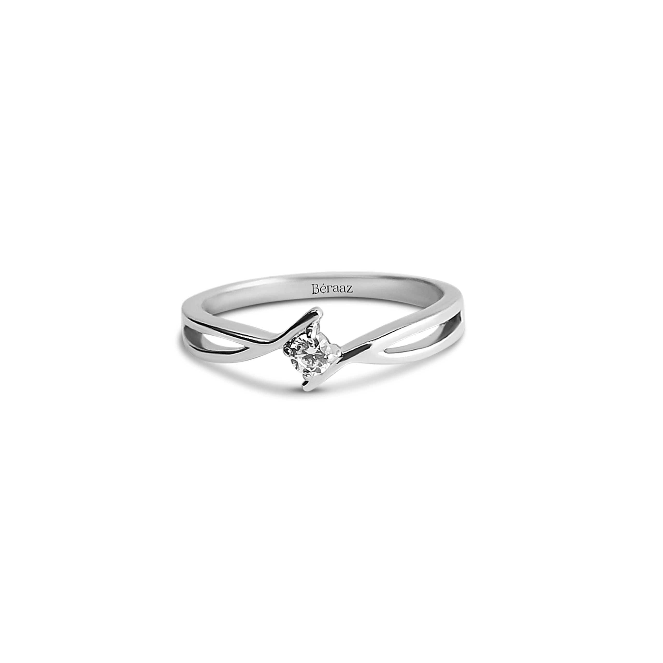 Ladies Solitaire Promise Ring - Image 3