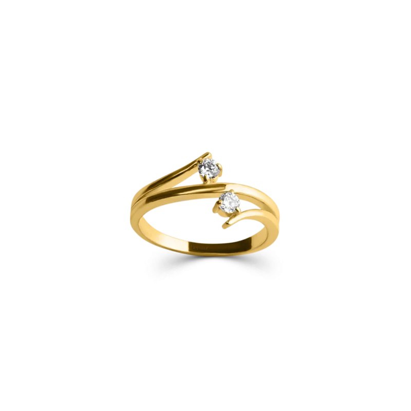 Twin Eternity Zirconia Ring